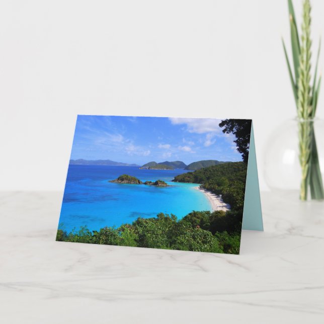 Cinnamon Bay Panorama, St. John, U.S.V.I. Card (Front)