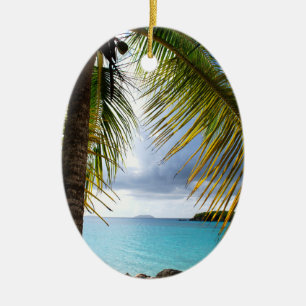Cinnamon Bay, St. John USVI Ceramic Ornament