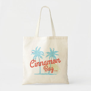 Cinnamon Bay USVI Vintage Beach Tote Bag