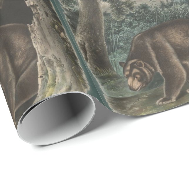 Cinnamon Bear by John James Audubon Wrapping Paper (Roll Corner)