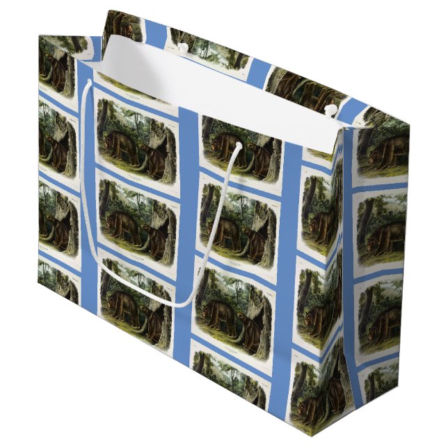 Cinnamon Bear from Audubon's Quadrupeds Large Gift Bag (Front Angled)