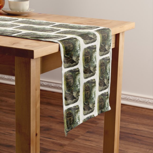 Cinnamon Bear from Audubon's Quadrupeds Medium Table Runner (In Situ)