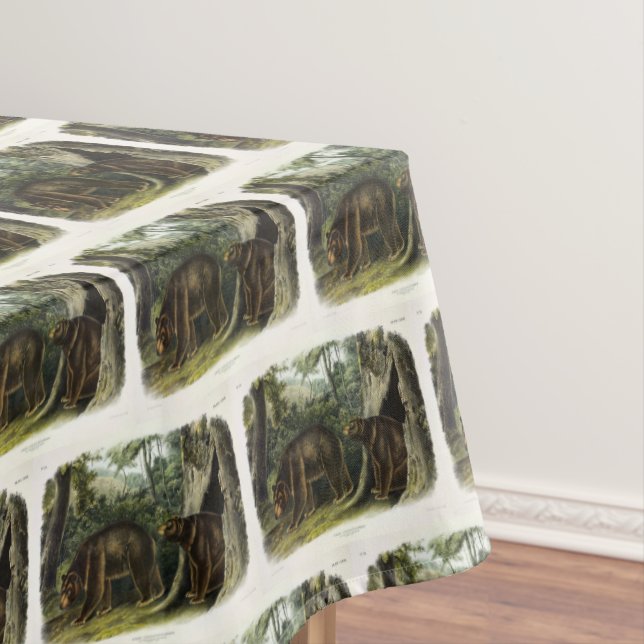 Cinnamon Bear from Audubon's Quadrupeds Tablecloth (In Situ)