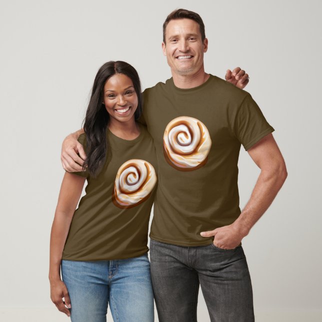 Cinnamon Bun / Cinnamon Roll with Icing T-Shirt (Unisex)