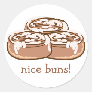 Cinnamon Bun Classic Round Sticker