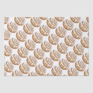 Cinnamon bun iced tissue paper
