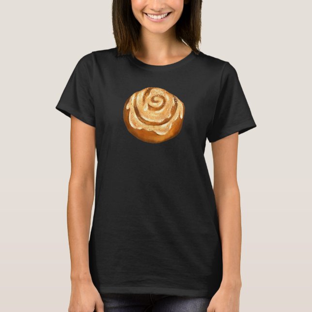 Cinnamon Bun Roll DIY Couples Group Party Hallowee T-Shirt (Front)