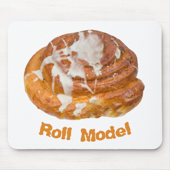 Cinnamon Bun Roll Model Mouse Pad (Front)