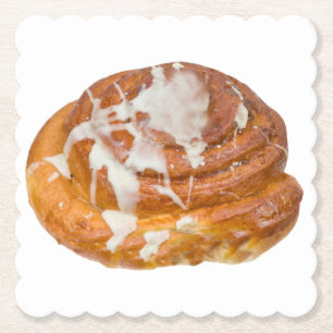 Cinnamon Bun Roll Model Paper Coaster