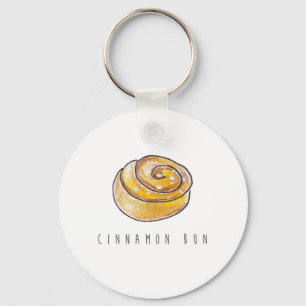 Cinnamon Buns Cinnamon Rolls Coffee Fika Key Ring