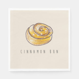 Cinnamon Buns Cinnamon Rolls Coffee Fika Napkin