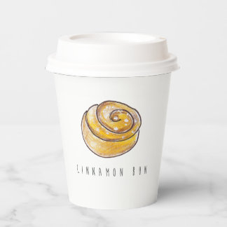 Cinnamon Buns Cinnamon Rolls Coffee Fika Paper Cups