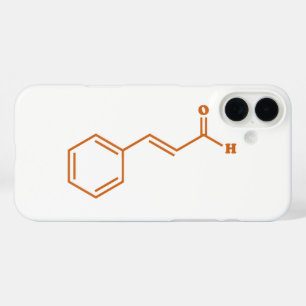 Cinnamon Cinnamaldehyde Molecular Chemical Formula iPhone 16 Plus Case