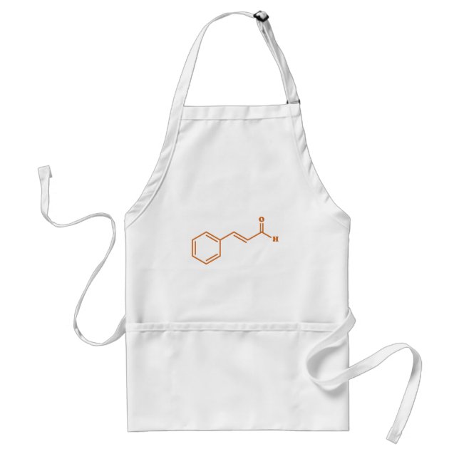 Cinnamon Cinnamaldehyde Molecular Chemical Formula Standard Apron (Front)
