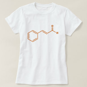 Cinnamon Cinnamaldehyde Molecular Chemical Formula T-Shirt