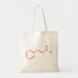 Cinnamon Cinnamaldehyde Molecular Chemical Formula Tote Bag
