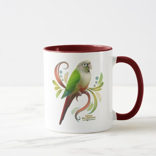 Cinnamon Green Cheek Conure Mug (Right)