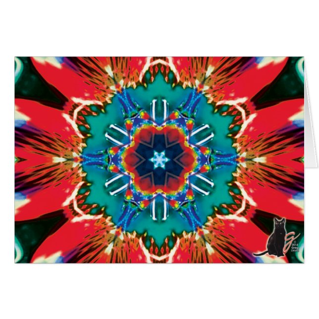 Cinnamon Kaleidoscope Card (Front Horizontal)