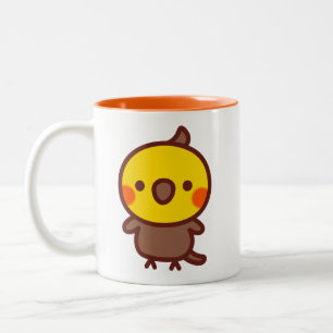 cinnamon male Cockatiel Two-Tone Coffee Mug