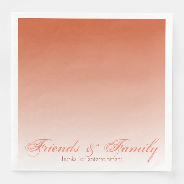 Cinnamon Orange Designer Napkin (Front)