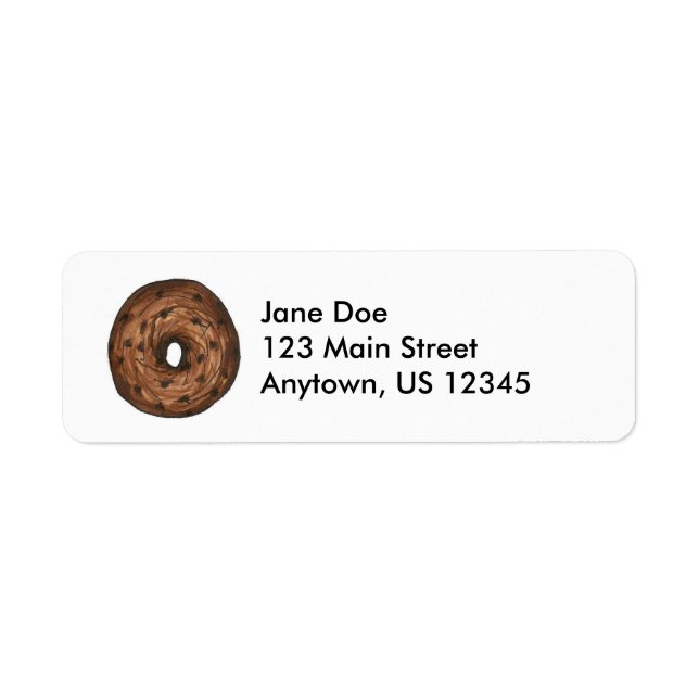 Cinnamon Raisin Bagel Bagels Breakfast Labels (Front)