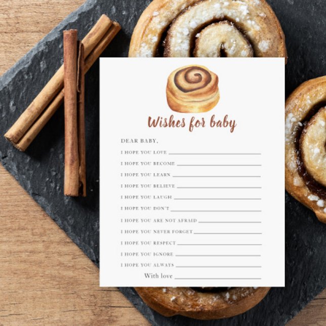 Cinnamon roll baby shower - wishes for baby (Creator Uploaded)