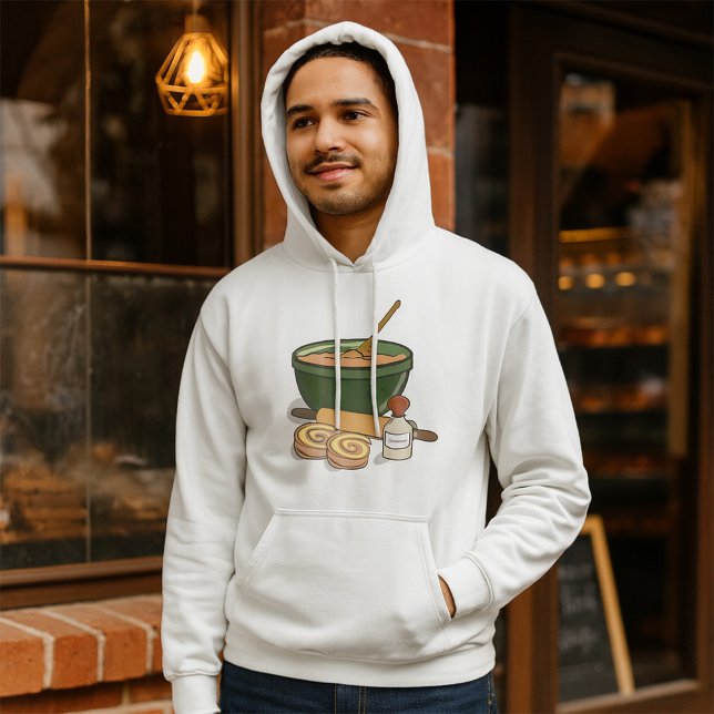 Cinnamon Roll Baking Ingredients Cosy Kitchen  Hoodie (Creator Uploaded)