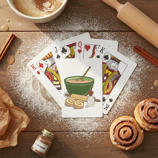 Cinnamon Roll Baking Ingredients Cosy Kitchen  Playing Cards (Creator Uploaded)