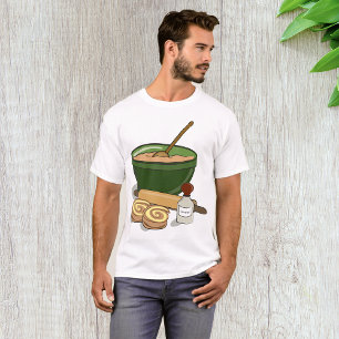 Cinnamon Roll Baking Ingredients Cosy Kitchen T-Shirt
