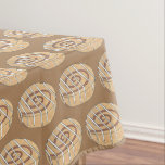 Cinnamon Roll Bun Pastry Bakery Breakfast Food Tablecloth<br><div class="desc">Design features an original marker illustration of a delicious, freshly baked cinnamon roll pastry topped with a drizzle of cream cheese frosting. Ideal for a baby shower, birthday party, bake sale, bakery popup, or breakfast or brunch celebration. Don't see what you're looking for? Need help with customisation? Contact Rebecca to...</div>