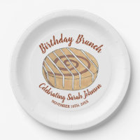 Cinnamon Roll Bun Pastry Birthday Party Brunch