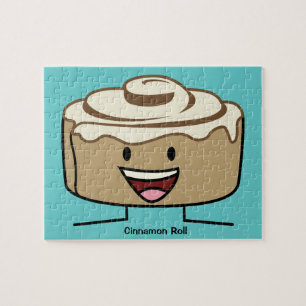 Cinnamon Roll Bun pastry gooey sugar swirl Danish Jigsaw Puzzle