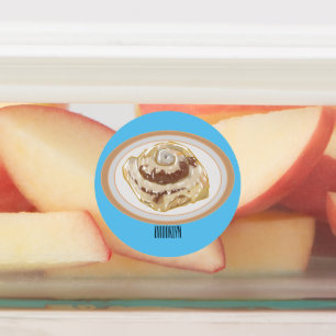 Cinnamon roll cartoon illustration