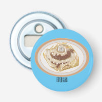 Cinnamon roll cartoon illustration