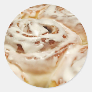 Cinnamon Roll Classic Round Sticker