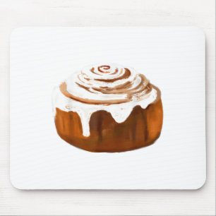 Cinnamon Roll Costume Halloween Bread Cosplay Food Mouse Pad