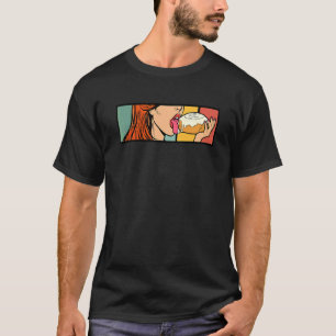 Cinnamon Roll Honey Bun Retro Vintage Bread Baker T-Shirt