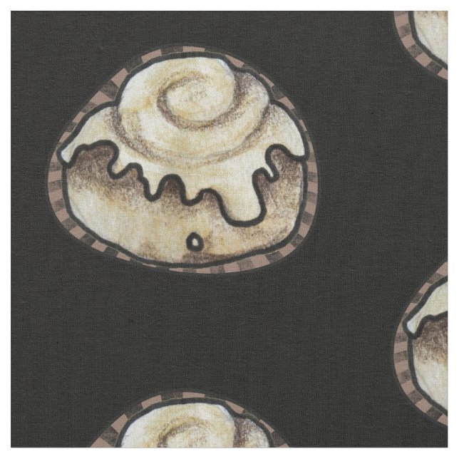 Cinnamon roll mons fabric (Close Up)