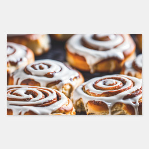 Cinnamon Roll Rectangular Sticker