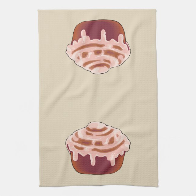 Cinnamon Roll Tea Towel (Vertical)