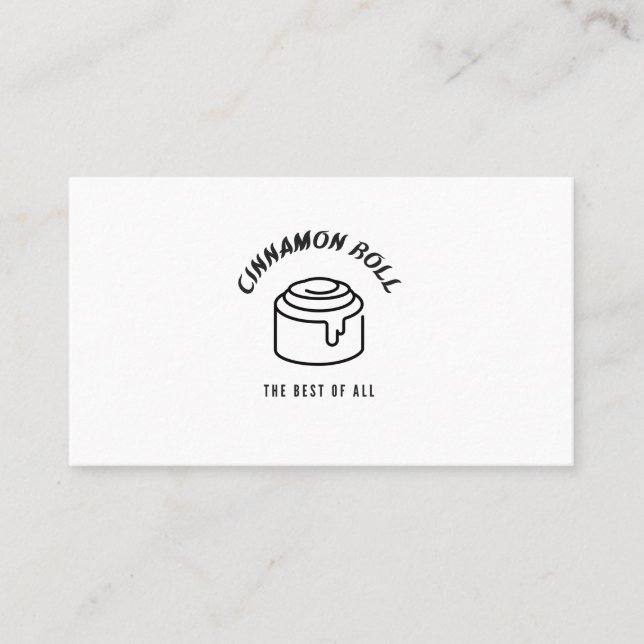 Cinnamon roll the best of all business card (Front)