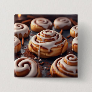 Cinnamon Rolls 15 Cm Square Badge