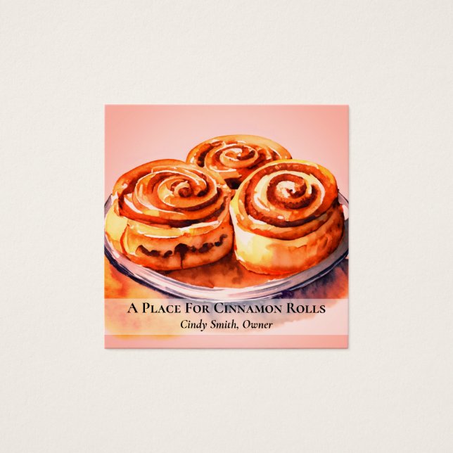 Cinnamon Rolls Business Card (Front)