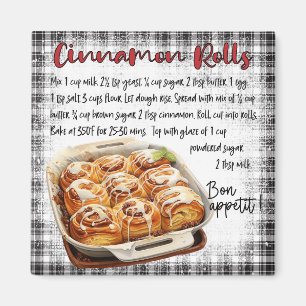 Cinnamon Rolls Recipe Magnet