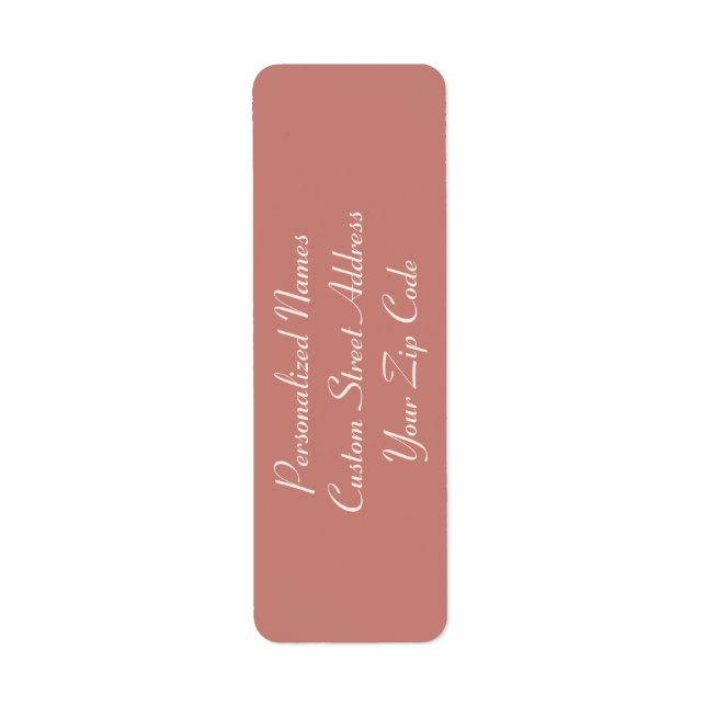 Cinnamon Rose Return Address Labels (Front)