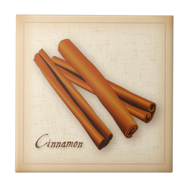 Cinnamon Spice Ceramic Tile (Front)