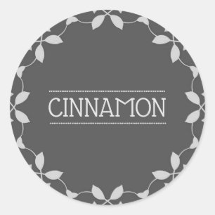 Cinnamon Spice Jar Stickers