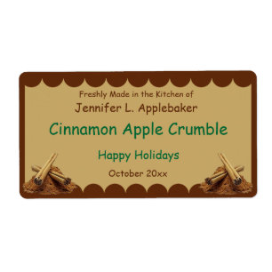 Cinnamon Sticks Scalloped Edge Food