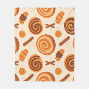 Cinnamon Swirls Cosy Season – Autumn Fleece Blanket