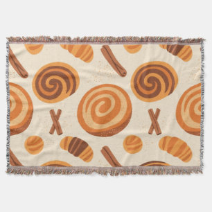 Cinnamon Swirls Cosy Season – Autumn Throw Blanket